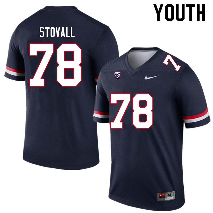 Youth #78 Grayson Stovall Arizona Wildcats College Football Jerseys Sale-Navy